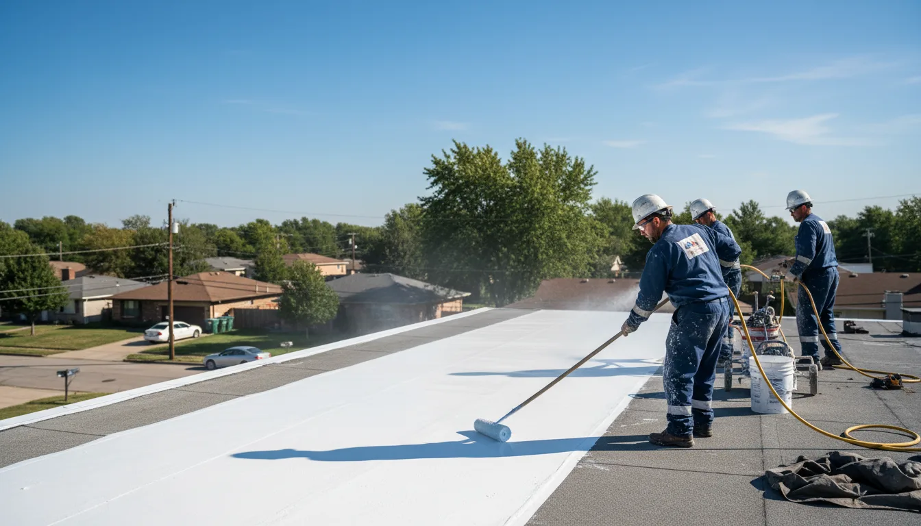 Commercial roof coating in Gibbon, MN near me
